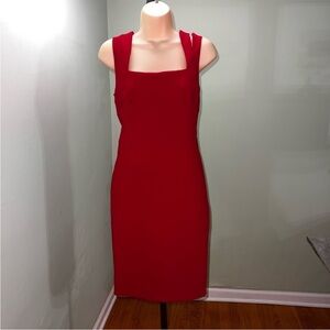 Nicole Miller Sheath Dress red Size 6